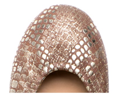 Wild Copper Snake Print Ballet Flats Tieks