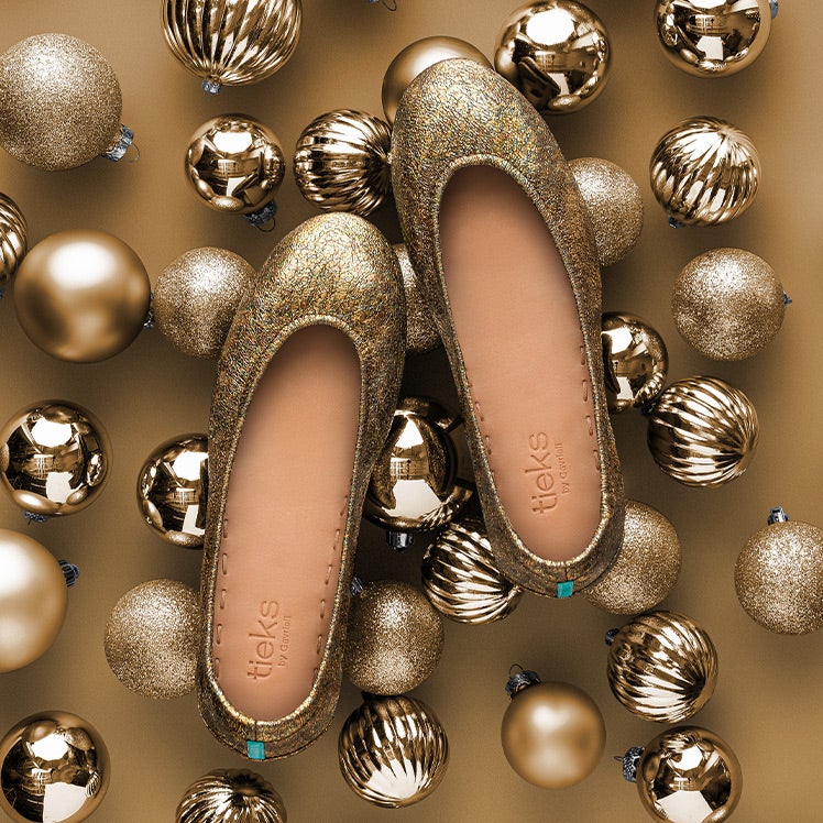Tieks metallic gold discount
