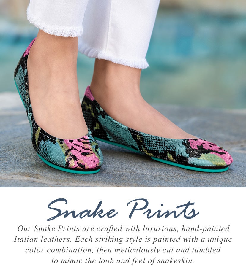 Snake Prints Tieks Ballet Flats