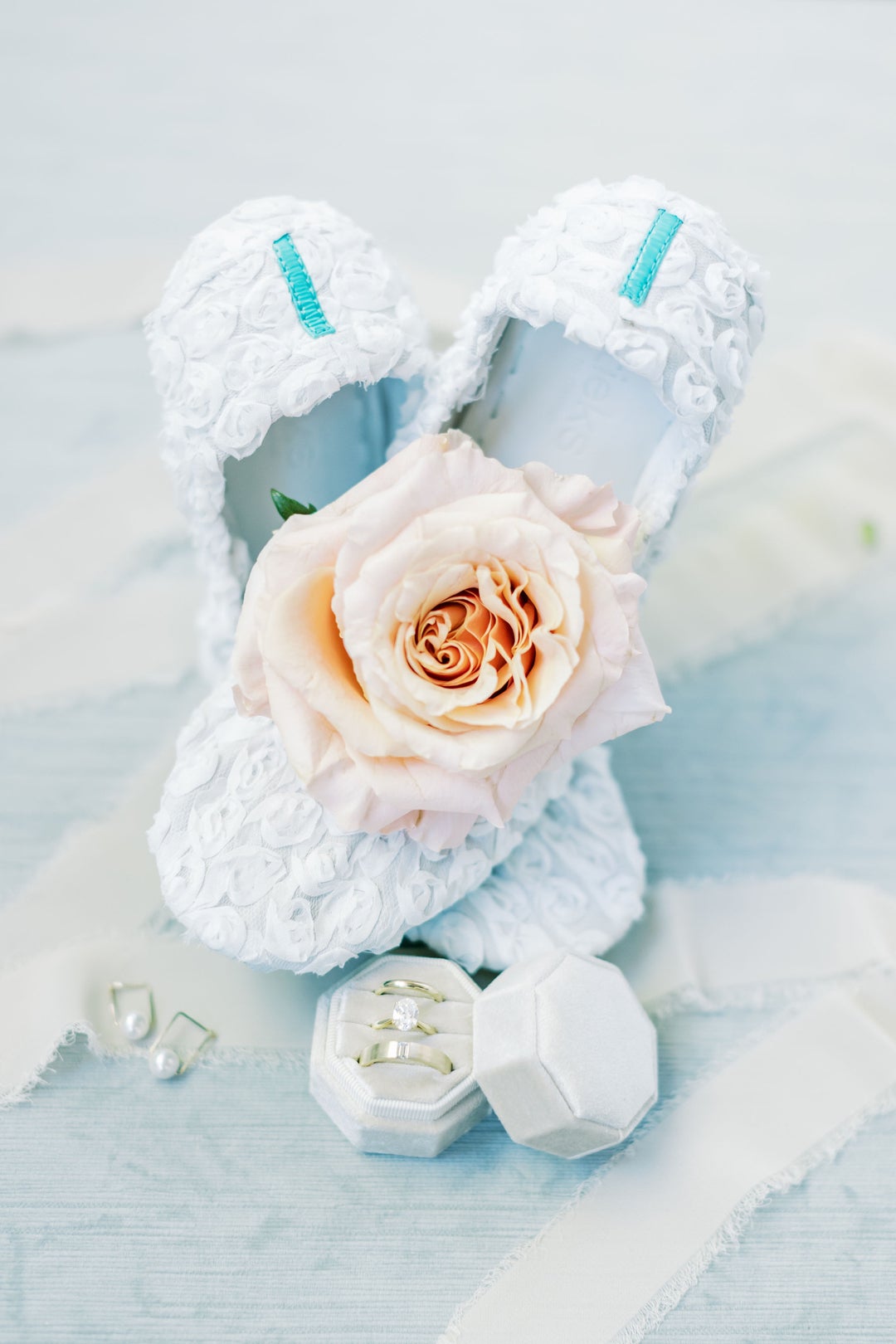White Rose Floral Ballet Flats Tieks by Gavrieli