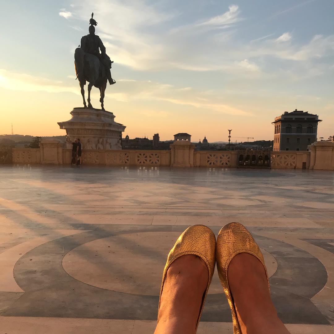 Golden Glitz Shiny Metallic Ballet Flats Tieks