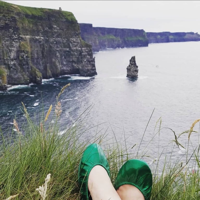 Emerald Patent Ballet Flats Tieks by Gavrieli