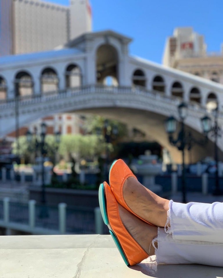 Coral Patent Leather Ballet Flats Tieks
